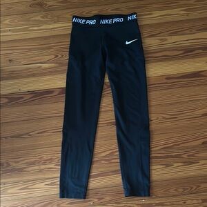 Nike Pro Kids Black Leggings